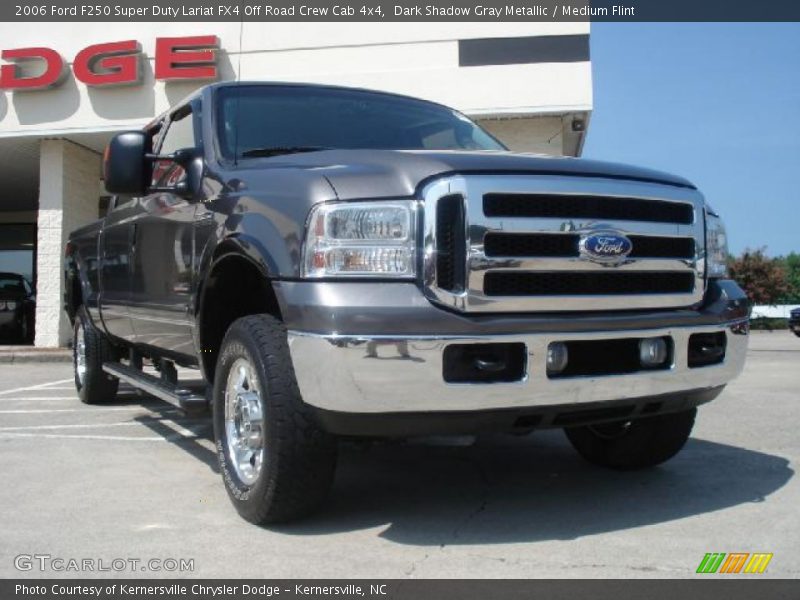 Dark Shadow Gray Metallic / Medium Flint 2006 Ford F250 Super Duty Lariat FX4 Off Road Crew Cab 4x4