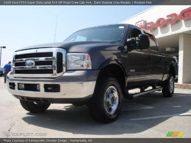 Dark Shadow Gray Metallic / Medium Flint 2006 Ford F250 Super Duty Lariat FX4 Off Road Crew Cab 4x4