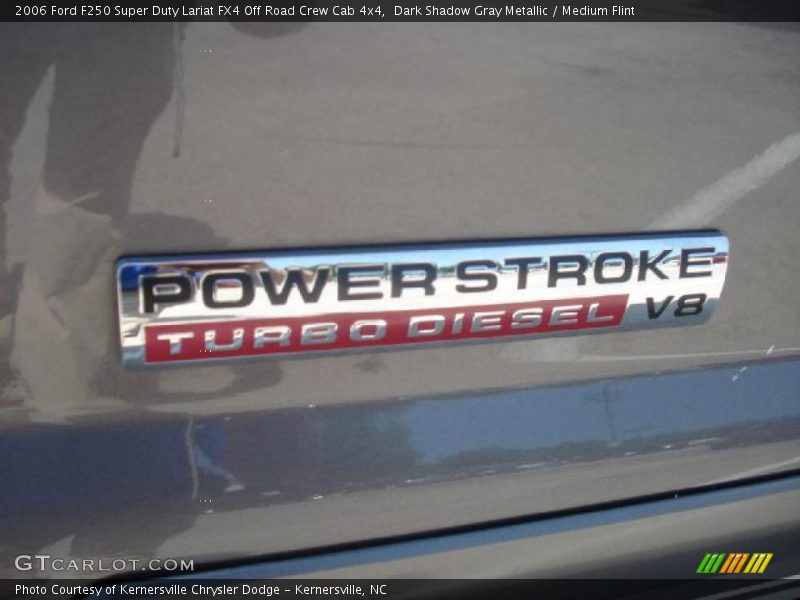 Dark Shadow Gray Metallic / Medium Flint 2006 Ford F250 Super Duty Lariat FX4 Off Road Crew Cab 4x4