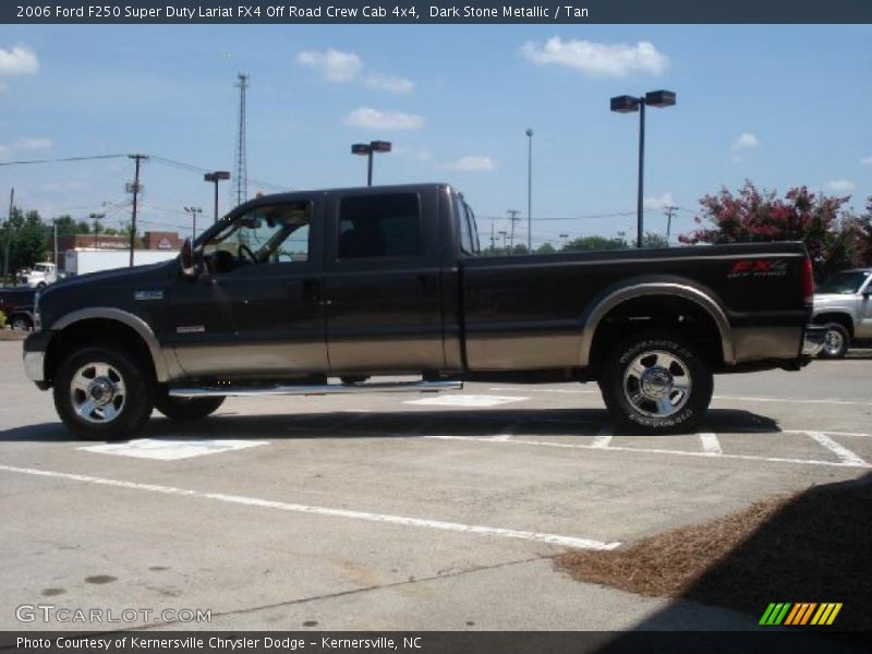 Dark Stone Metallic / Tan 2006 Ford F250 Super Duty Lariat FX4 Off Road Crew Cab 4x4