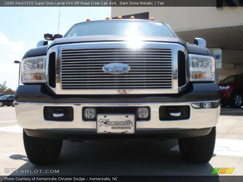 Dark Stone Metallic / Tan 2006 Ford F250 Super Duty Lariat FX4 Off Road Crew Cab 4x4