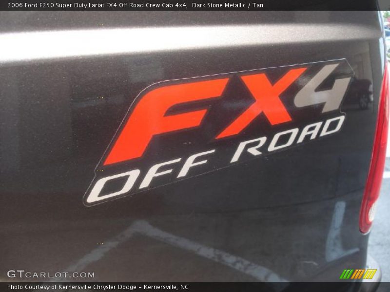 Dark Stone Metallic / Tan 2006 Ford F250 Super Duty Lariat FX4 Off Road Crew Cab 4x4