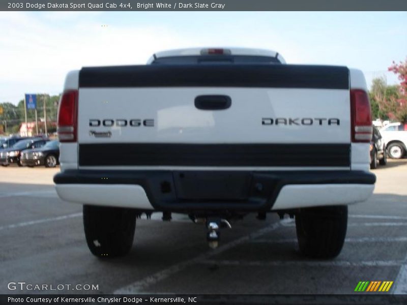 Bright White / Dark Slate Gray 2003 Dodge Dakota Sport Quad Cab 4x4