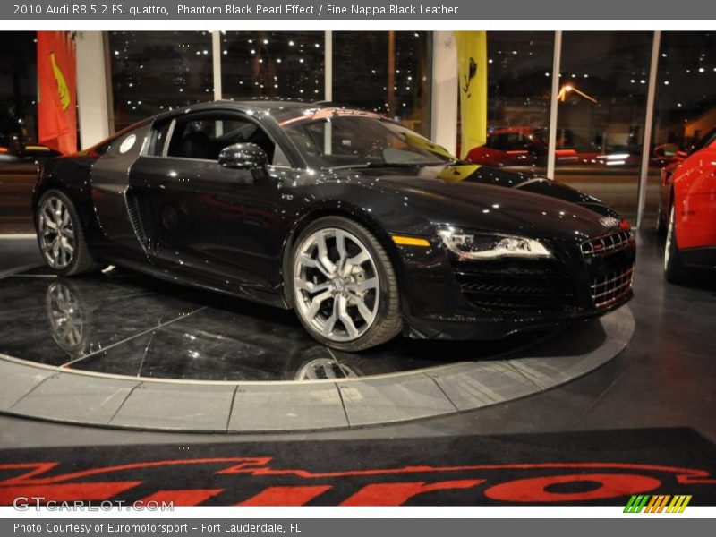 Phantom Black Pearl Effect / Fine Nappa Black Leather 2010 Audi R8 5.2 FSI quattro