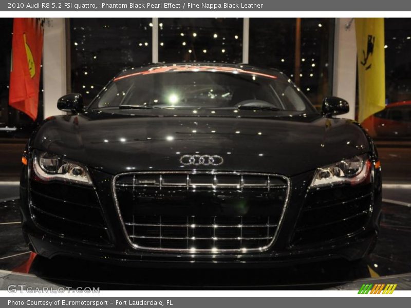 Phantom Black Pearl Effect / Fine Nappa Black Leather 2010 Audi R8 5.2 FSI quattro
