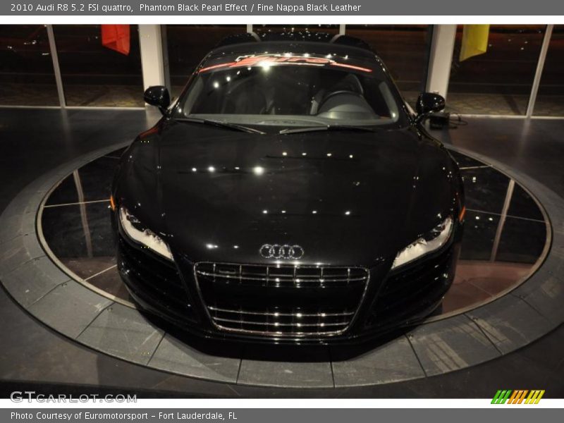 Phantom Black Pearl Effect / Fine Nappa Black Leather 2010 Audi R8 5.2 FSI quattro
