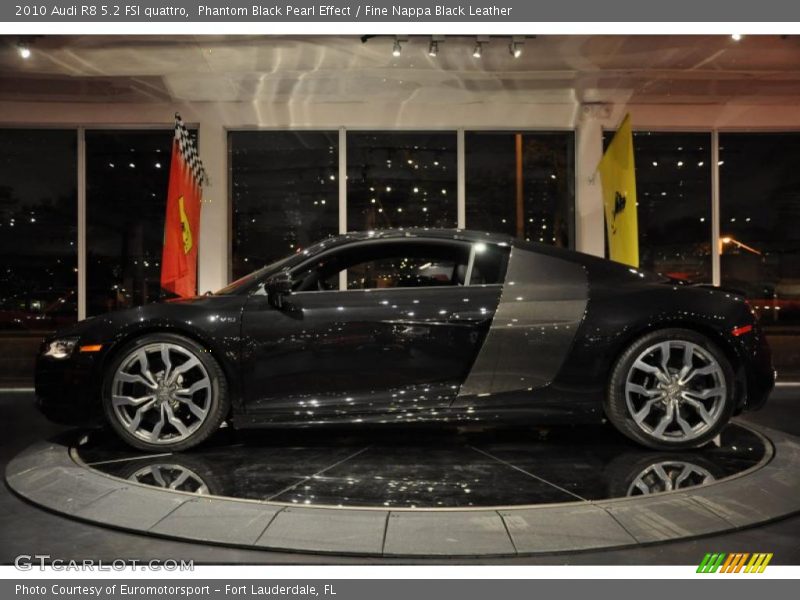 Phantom Black Pearl Effect / Fine Nappa Black Leather 2010 Audi R8 5.2 FSI quattro