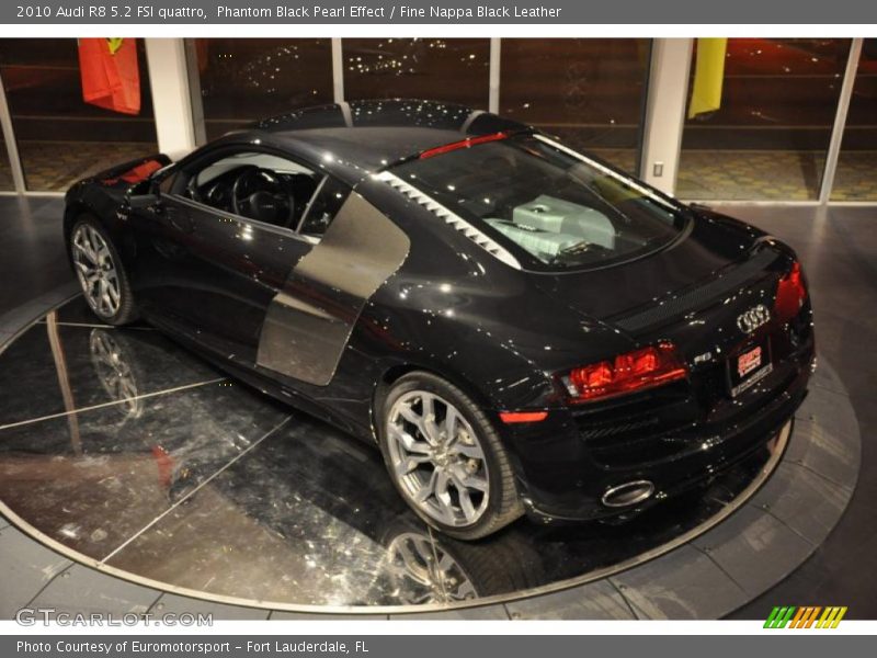 Phantom Black Pearl Effect / Fine Nappa Black Leather 2010 Audi R8 5.2 FSI quattro