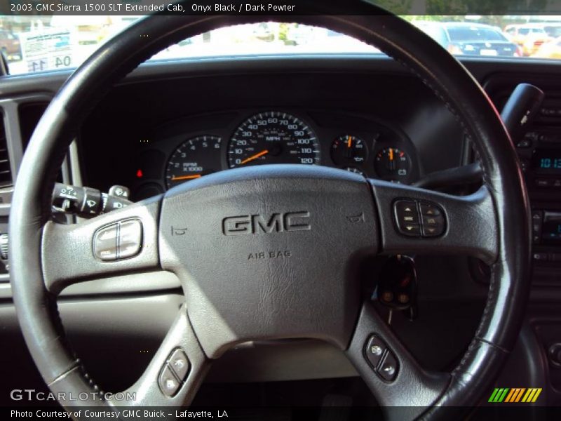 Onyx Black / Dark Pewter 2003 GMC Sierra 1500 SLT Extended Cab