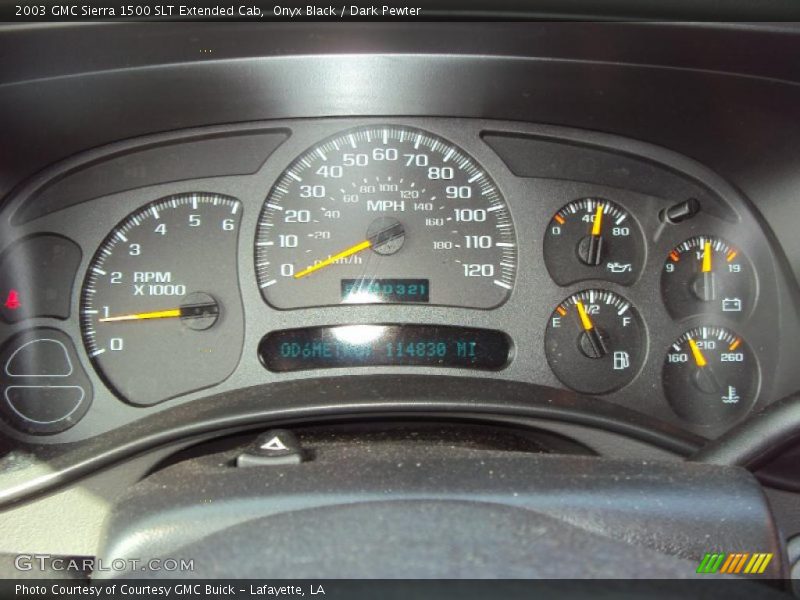 Onyx Black / Dark Pewter 2003 GMC Sierra 1500 SLT Extended Cab