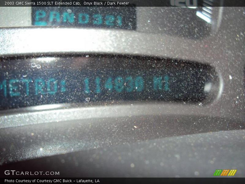 Onyx Black / Dark Pewter 2003 GMC Sierra 1500 SLT Extended Cab