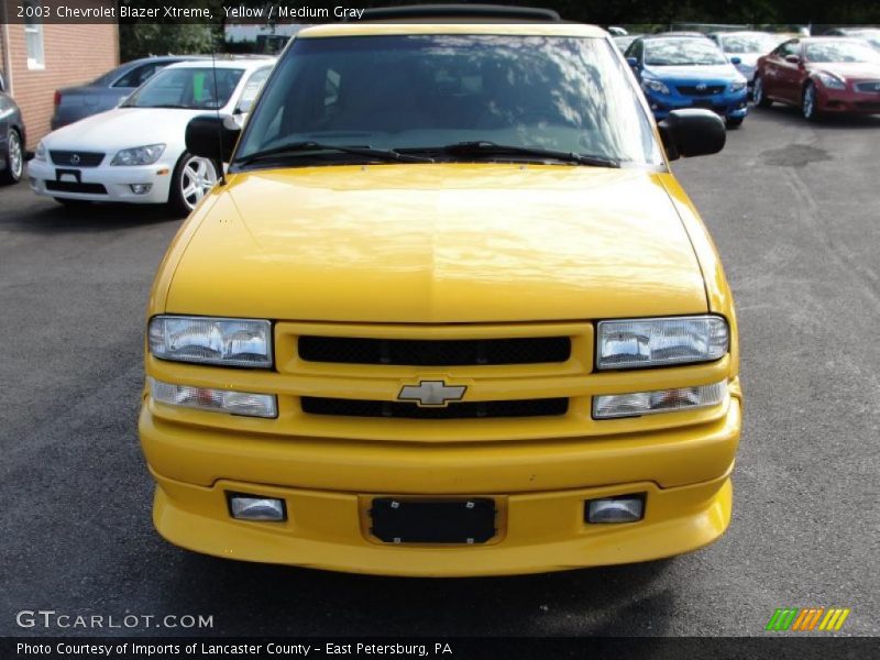 Yellow / Medium Gray 2003 Chevrolet Blazer Xtreme