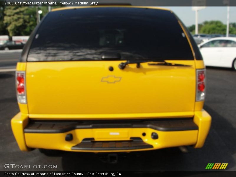 Yellow / Medium Gray 2003 Chevrolet Blazer Xtreme