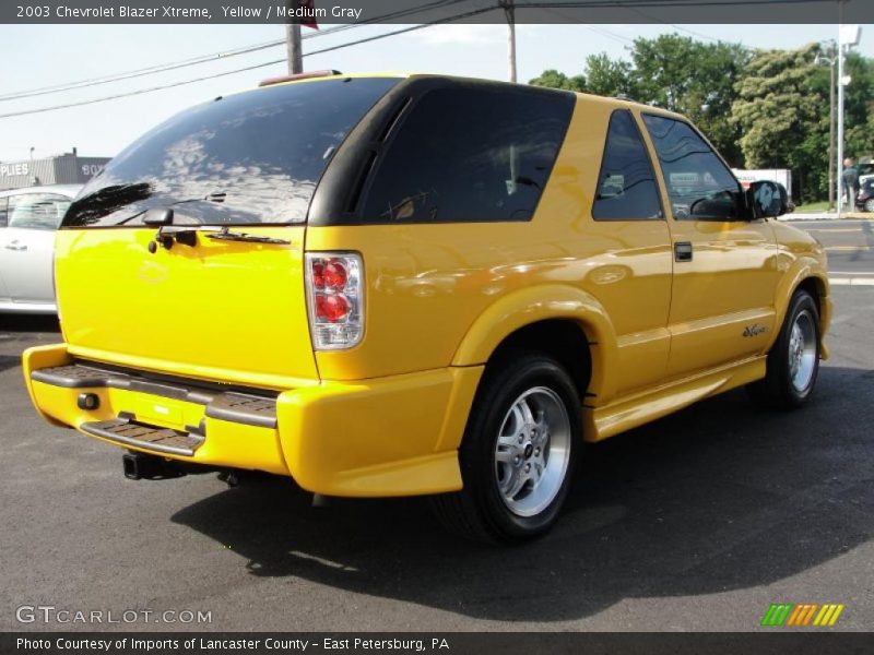 Yellow / Medium Gray 2003 Chevrolet Blazer Xtreme