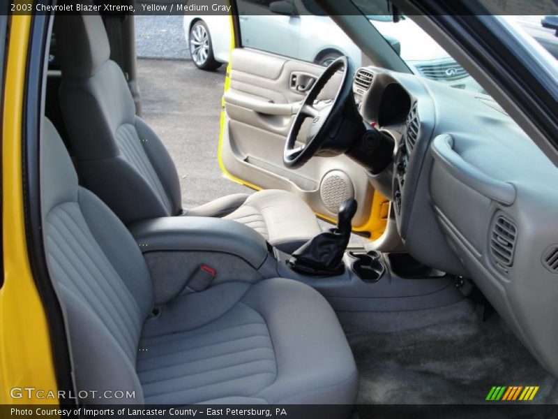 Yellow / Medium Gray 2003 Chevrolet Blazer Xtreme