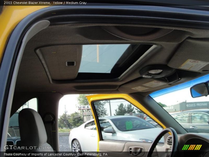 Yellow / Medium Gray 2003 Chevrolet Blazer Xtreme