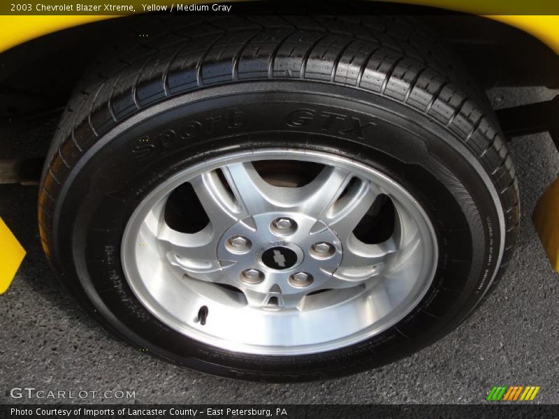 Yellow / Medium Gray 2003 Chevrolet Blazer Xtreme