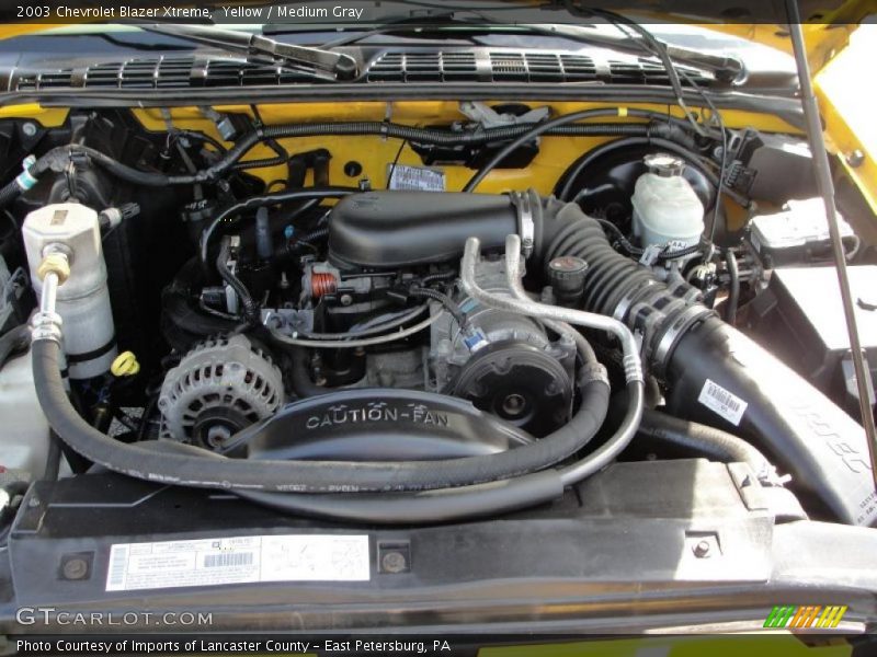 Yellow / Medium Gray 2003 Chevrolet Blazer Xtreme