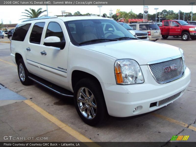 Summit White / Cocoa/Light Cashmere 2008 GMC Yukon XL Denali AWD