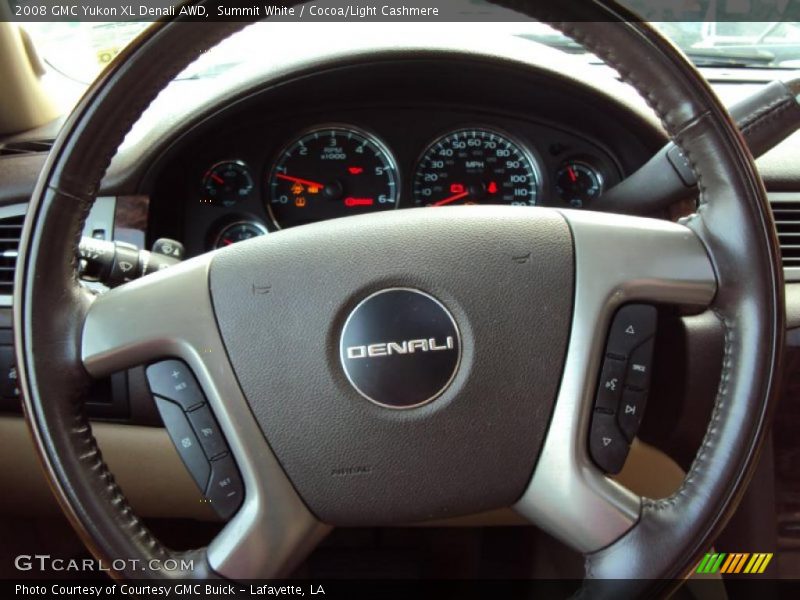 Summit White / Cocoa/Light Cashmere 2008 GMC Yukon XL Denali AWD