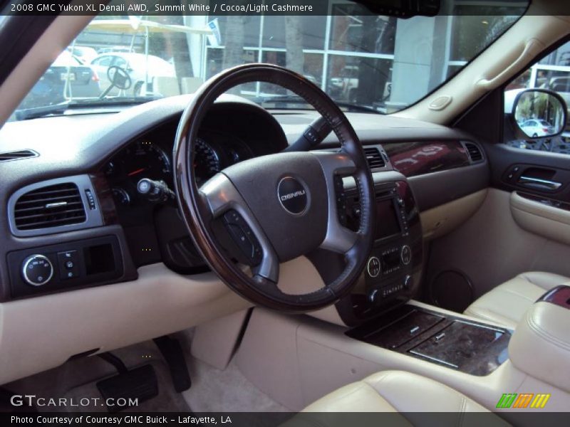 Summit White / Cocoa/Light Cashmere 2008 GMC Yukon XL Denali AWD