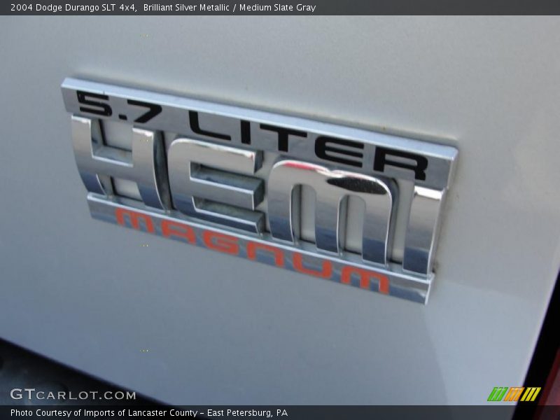 Brilliant Silver Metallic / Medium Slate Gray 2004 Dodge Durango SLT 4x4