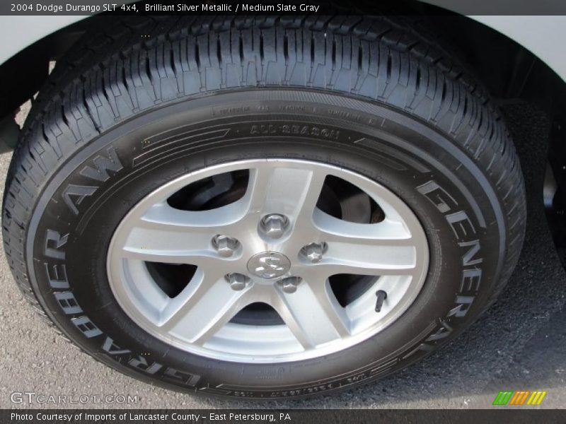 Brilliant Silver Metallic / Medium Slate Gray 2004 Dodge Durango SLT 4x4