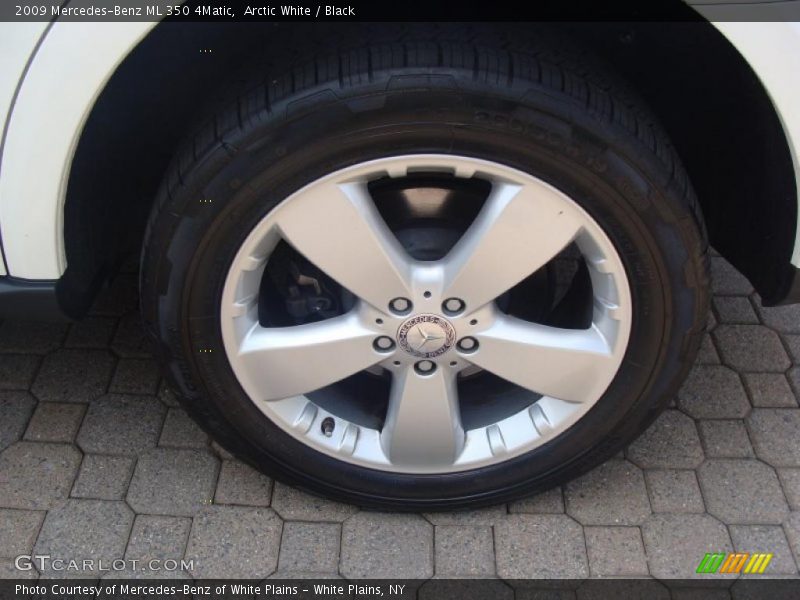 Arctic White / Black 2009 Mercedes-Benz ML 350 4Matic
