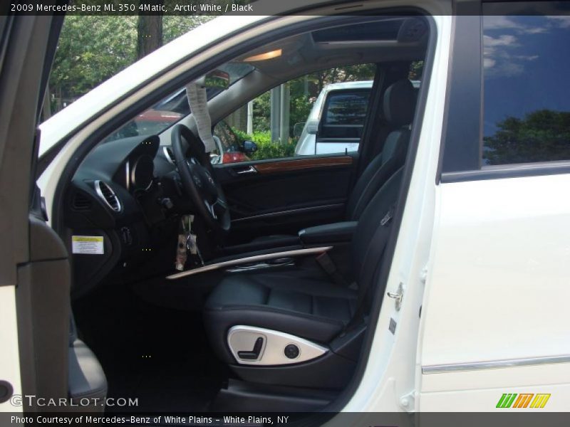 Arctic White / Black 2009 Mercedes-Benz ML 350 4Matic