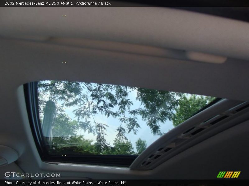 Arctic White / Black 2009 Mercedes-Benz ML 350 4Matic