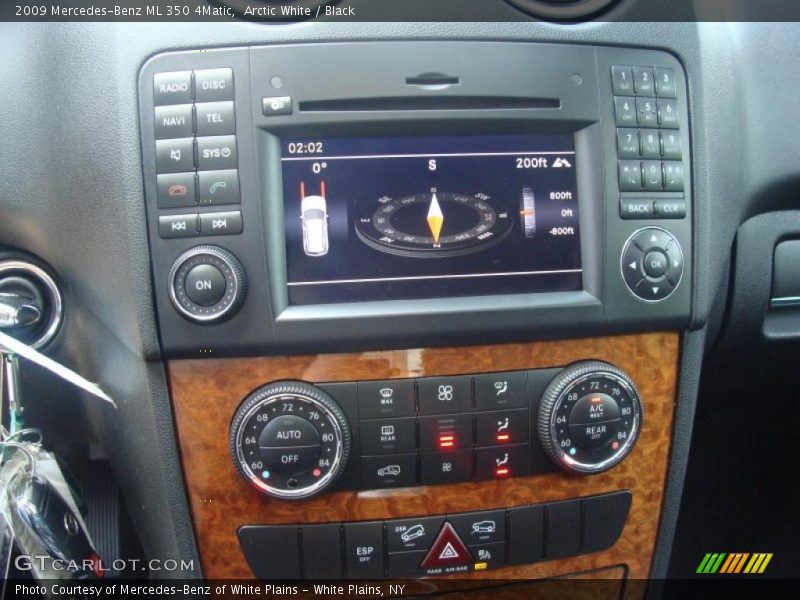 Arctic White / Black 2009 Mercedes-Benz ML 350 4Matic