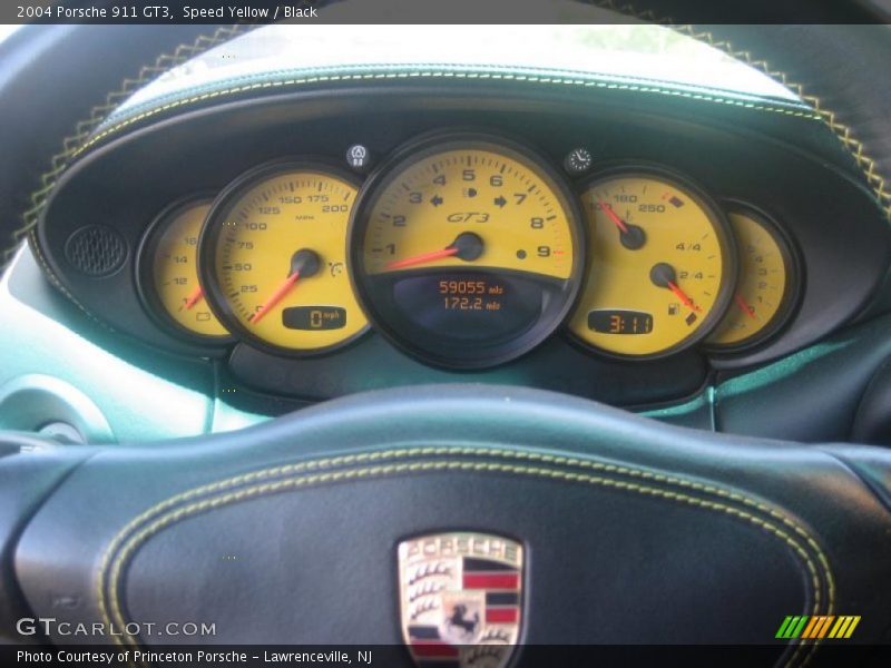 Speed Yellow / Black 2004 Porsche 911 GT3