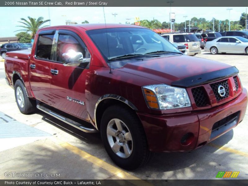 Red Brawn / Steel Gray 2006 Nissan Titan SE Crew Cab