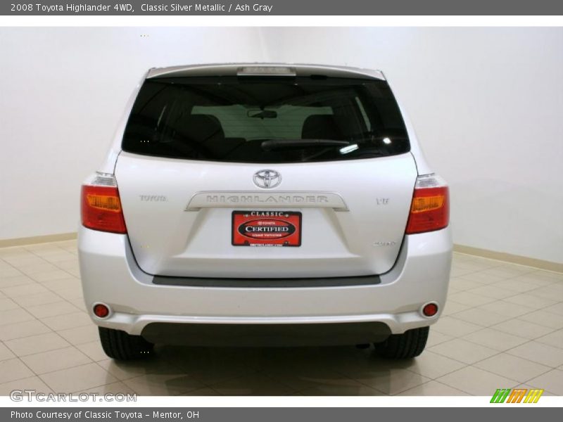 Classic Silver Metallic / Ash Gray 2008 Toyota Highlander 4WD