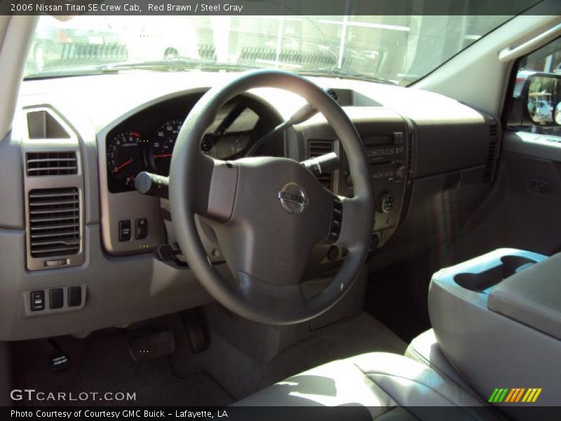 Red Brawn / Steel Gray 2006 Nissan Titan SE Crew Cab
