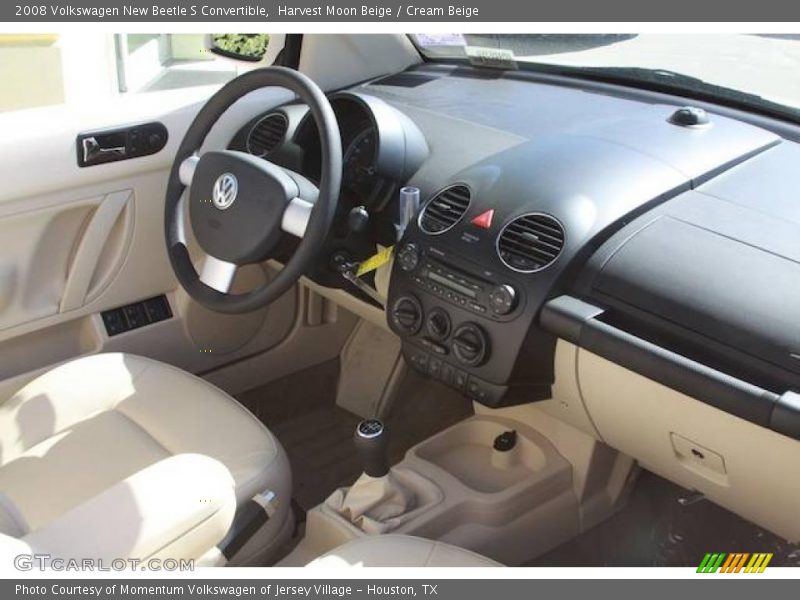 Harvest Moon Beige / Cream Beige 2008 Volkswagen New Beetle S Convertible