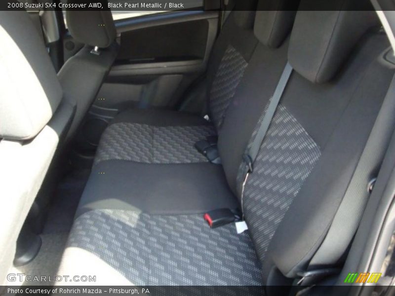 Black Pearl Metallic / Black 2008 Suzuki SX4 Crossover AWD