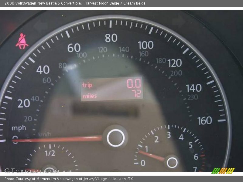 Harvest Moon Beige / Cream Beige 2008 Volkswagen New Beetle S Convertible