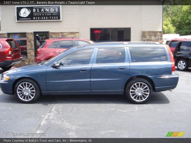 Barents Blue Metallic / Taupe/Light Taupe 2007 Volvo V70 2.5T