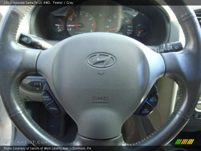 Pewter / Gray 2003 Hyundai Santa Fe LX 4WD