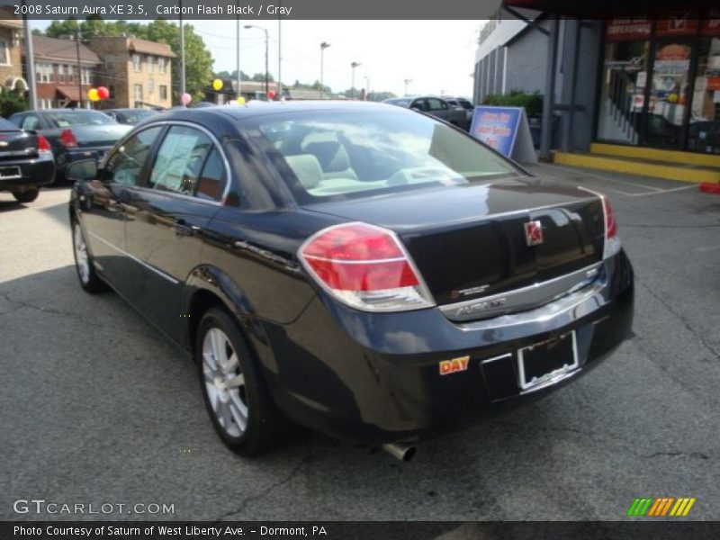 Carbon Flash Black / Gray 2008 Saturn Aura XE 3.5