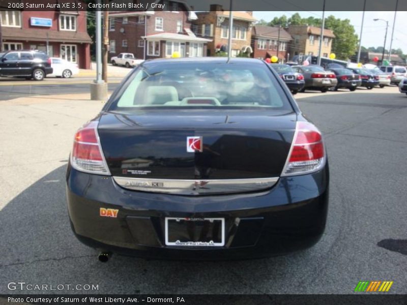 Carbon Flash Black / Gray 2008 Saturn Aura XE 3.5