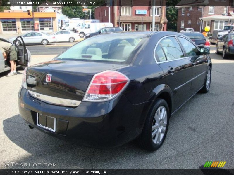 Carbon Flash Black / Gray 2008 Saturn Aura XE 3.5