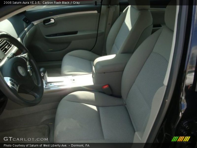Carbon Flash Black / Gray 2008 Saturn Aura XE 3.5