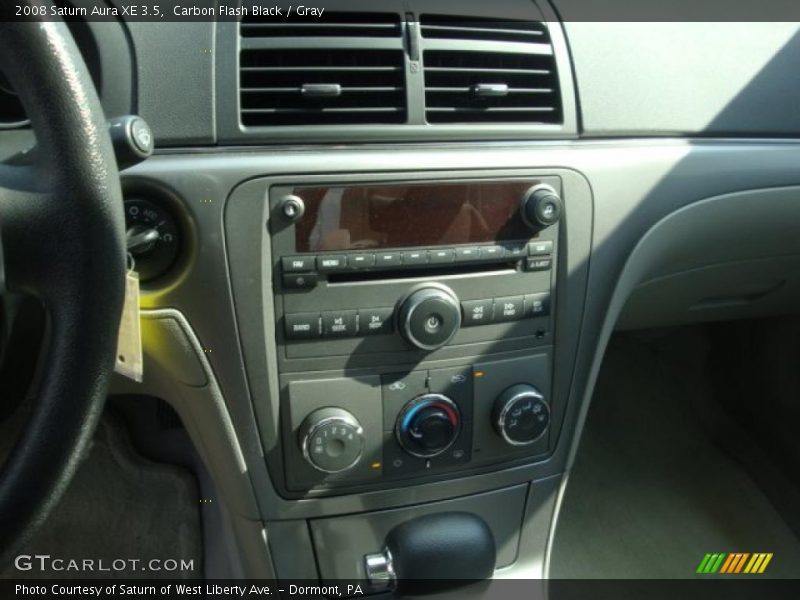 Carbon Flash Black / Gray 2008 Saturn Aura XE 3.5