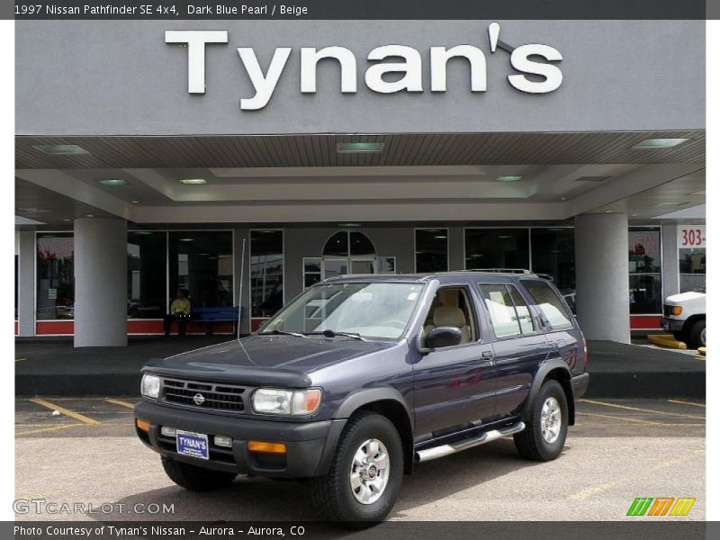Dark Blue Pearl / Beige 1997 Nissan Pathfinder SE 4x4