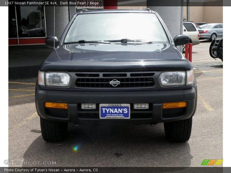 Dark Blue Pearl / Beige 1997 Nissan Pathfinder SE 4x4
