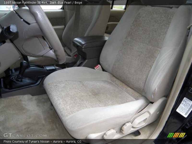 Dark Blue Pearl / Beige 1997 Nissan Pathfinder SE 4x4