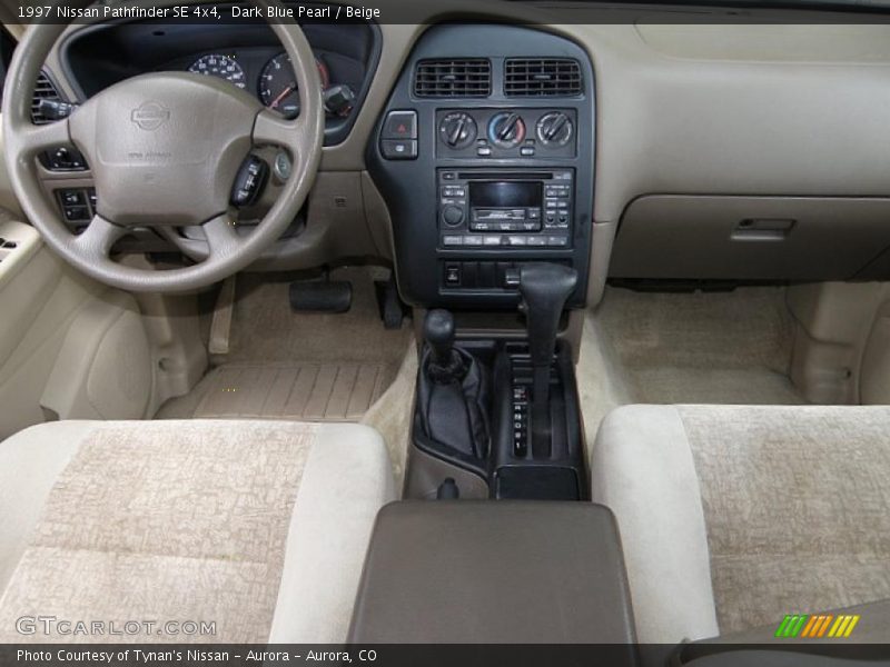 Dark Blue Pearl / Beige 1997 Nissan Pathfinder SE 4x4