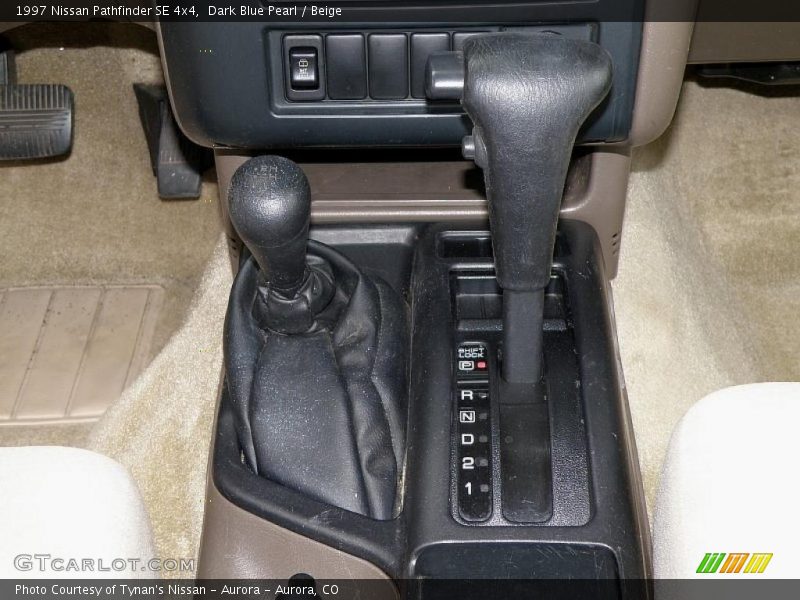 Dark Blue Pearl / Beige 1997 Nissan Pathfinder SE 4x4